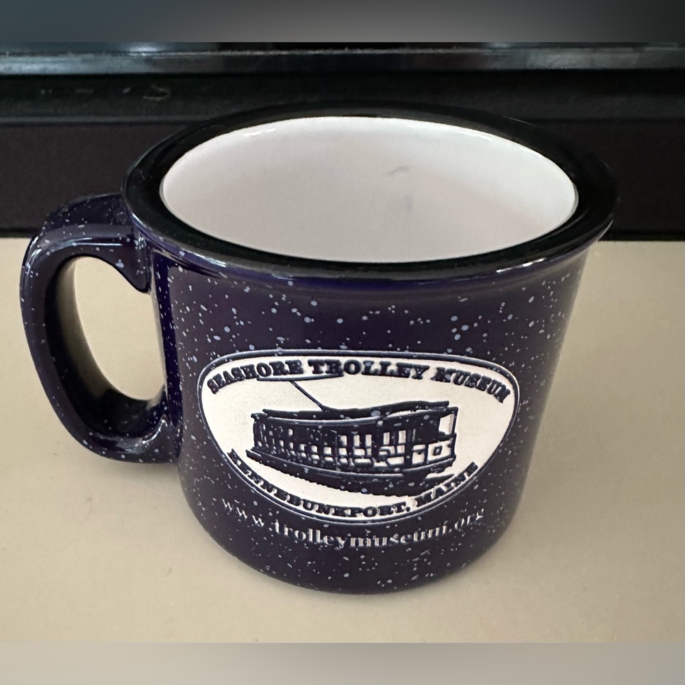 NEW Seashore Trolley Museum Kennebunkport Maine Campfire Ceramic Mug Speckled - Picture 5 of 6